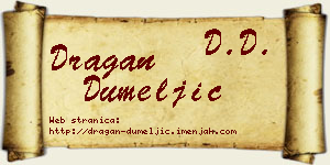Dragan Dumeljić vizit kartica
